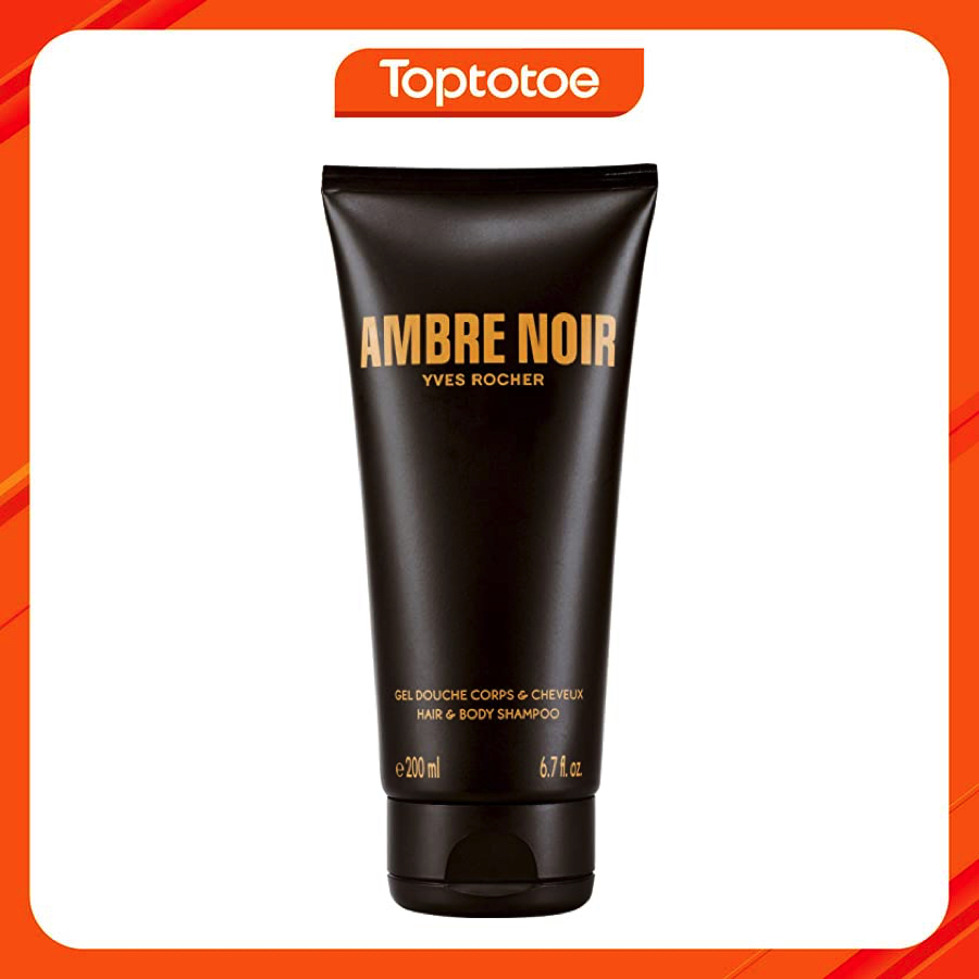 Tắm Gội Cho Nam Yves Rocher Ambre Noir Hair & Body Shampoo 200ml