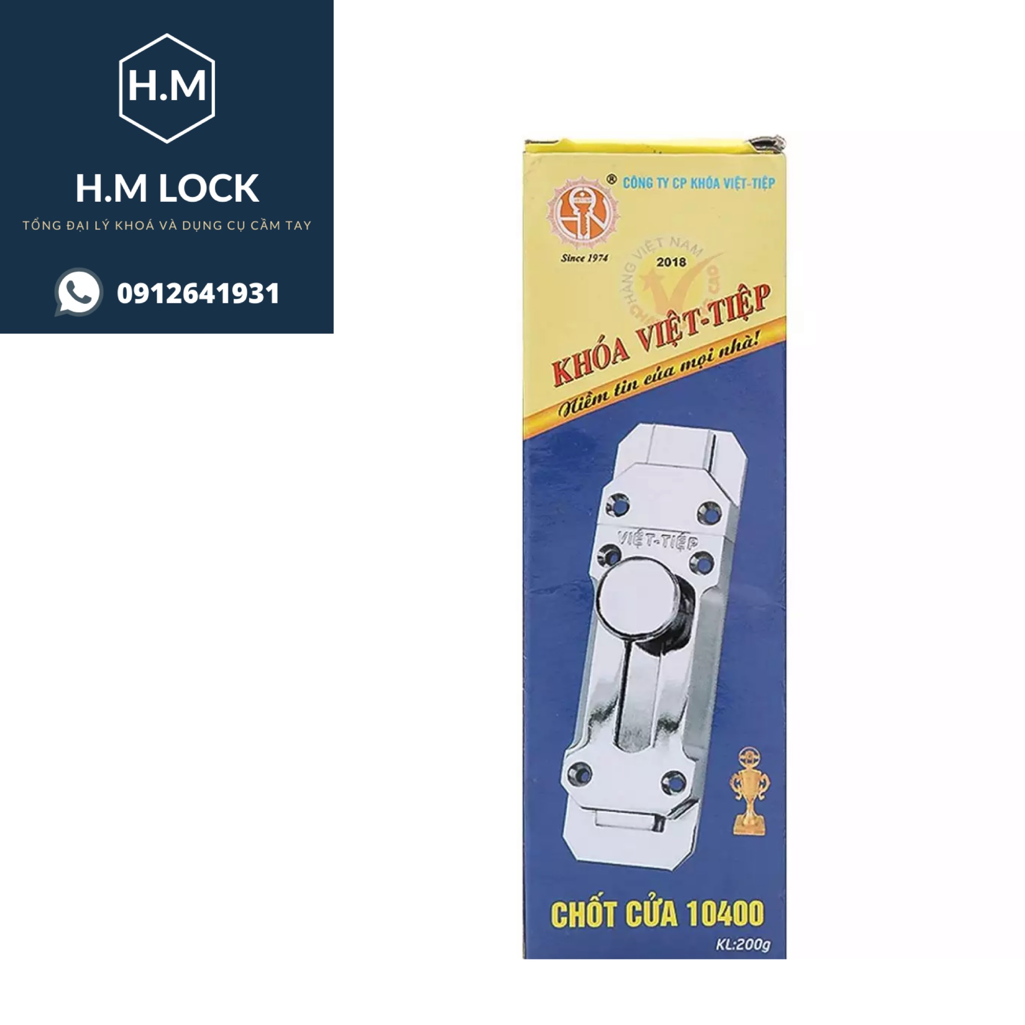 Chốt cửa Việt Tiệp 10400