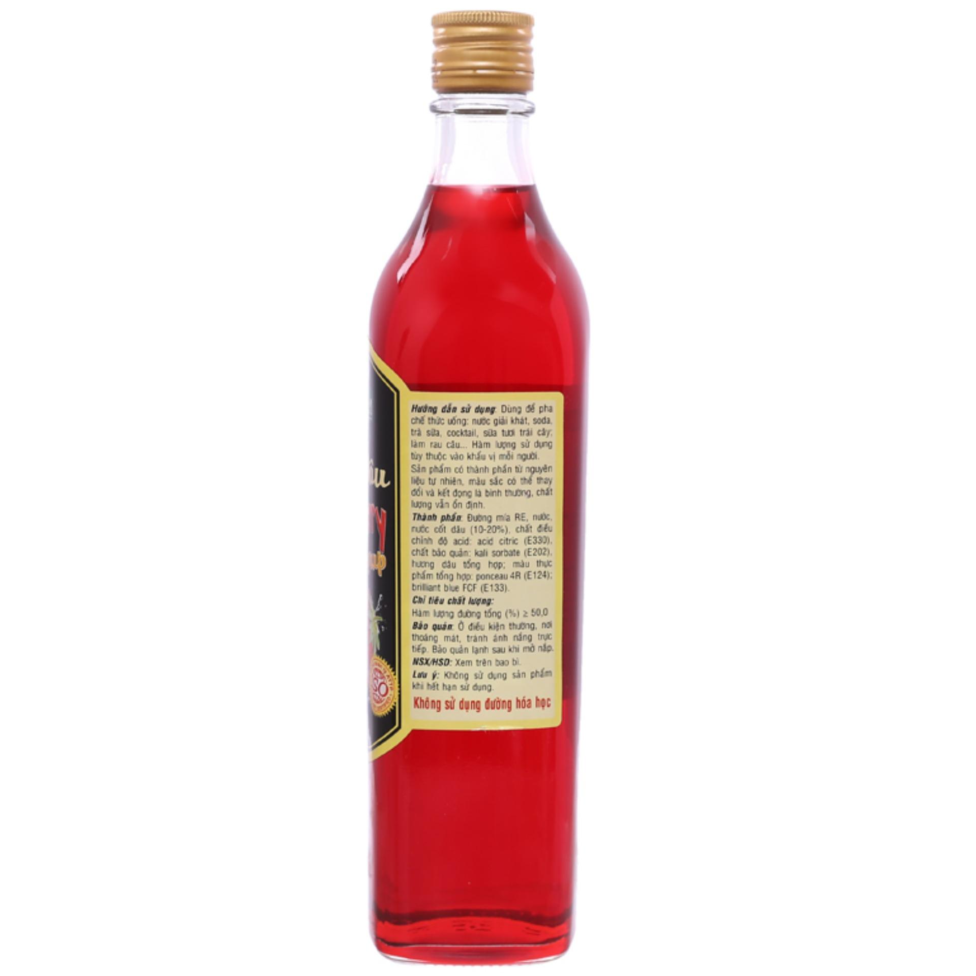 Siro Golden Farm Dâu 520ML