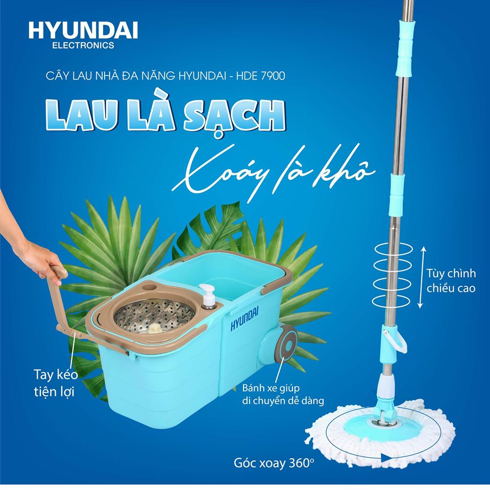 BỘ LAU NHÀ HYUNDAI HDE 7900P