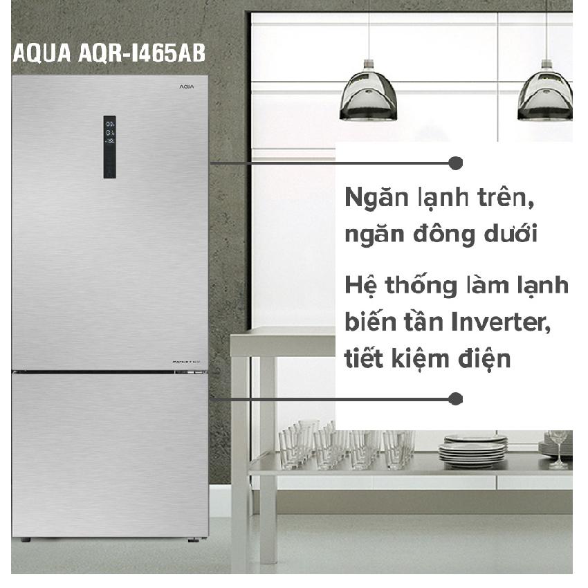 TỦ LẠNH AQUA AQR-I465AB-SW 455 LÍT
