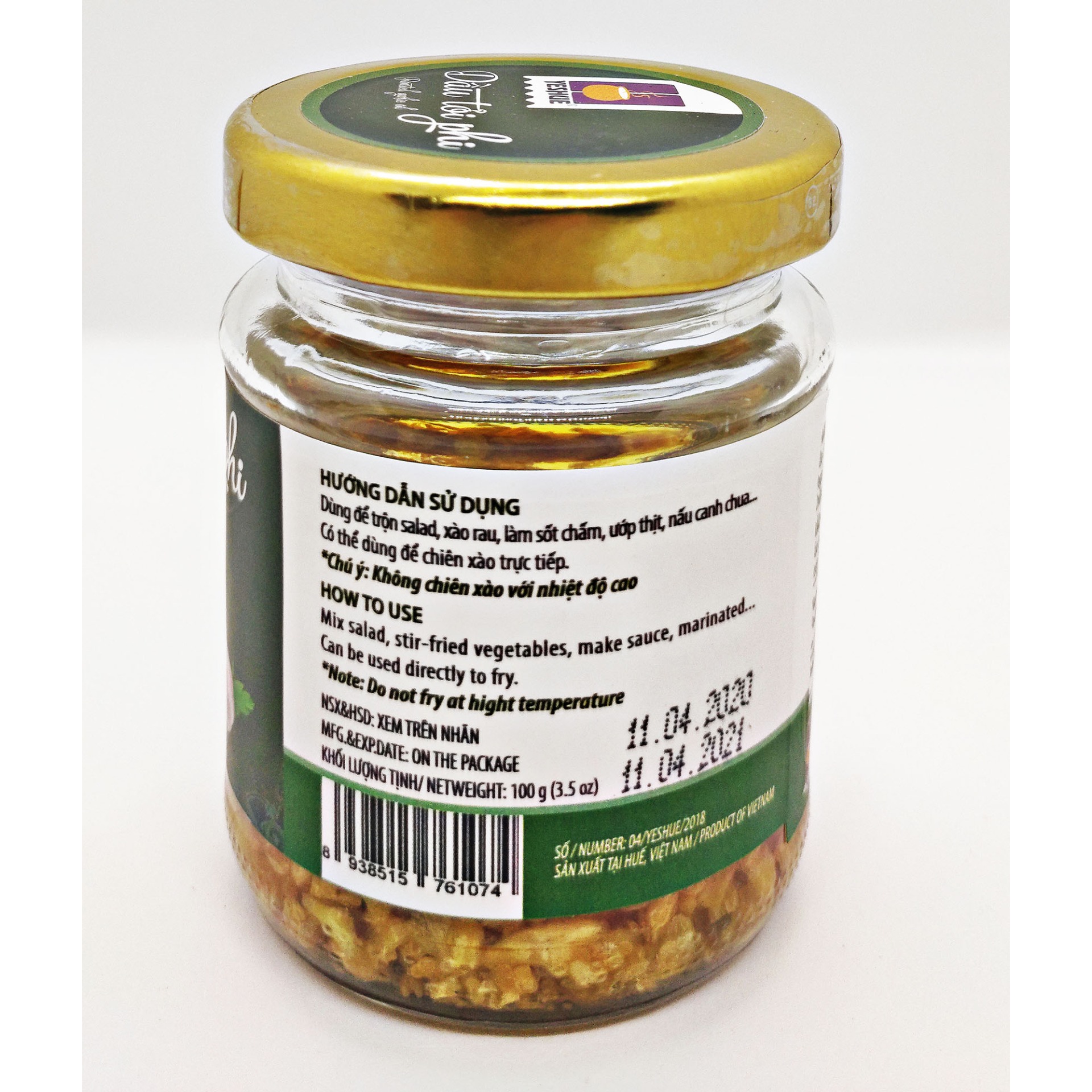 DẦU TỎI PHI YESHUE 100g