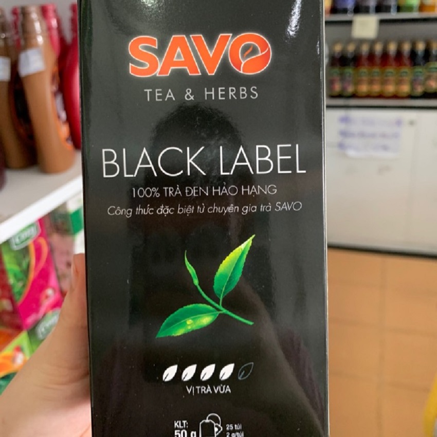 Trà Đen hảo hạng SAVO - Hộp 25 túi