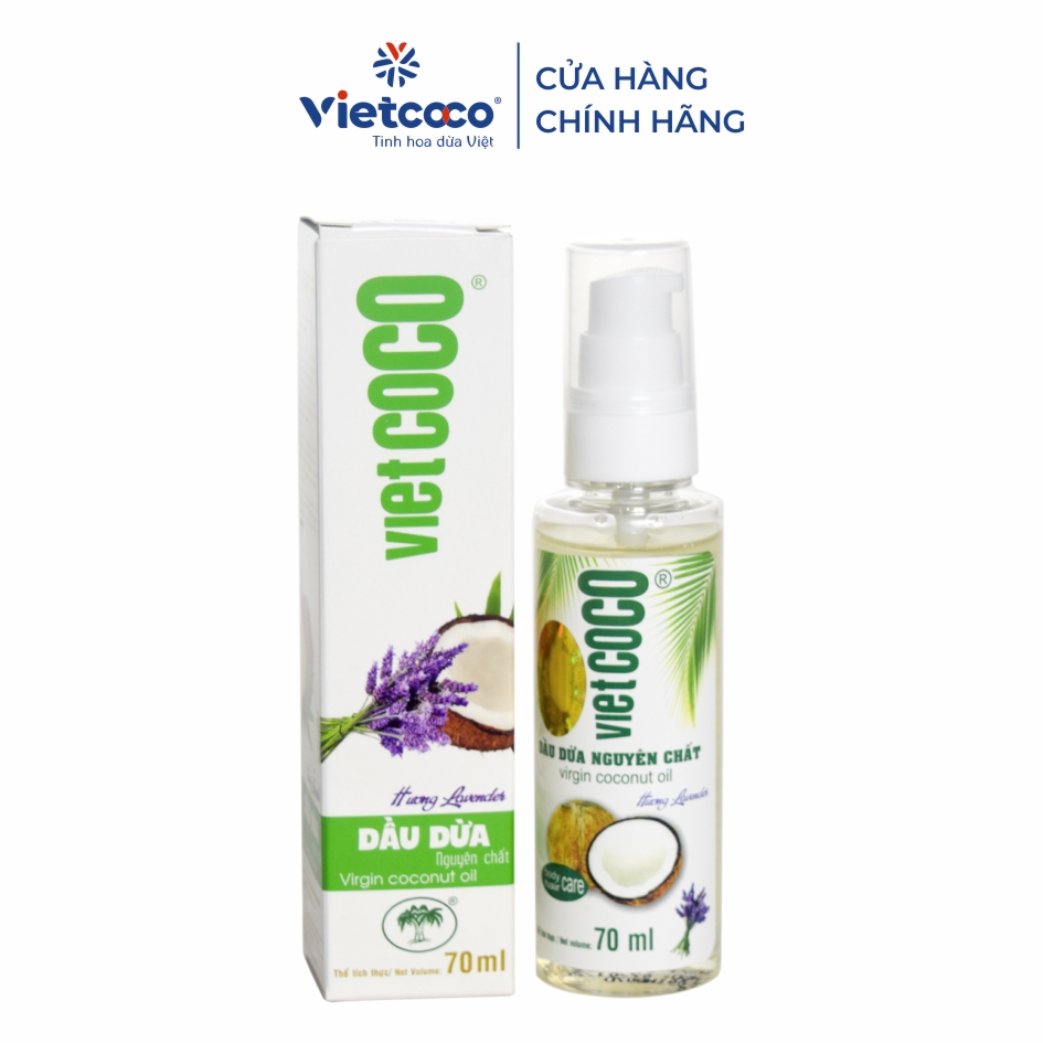 Dầu dừa nguyên chất hương Lavender VIETCOCO 70ml