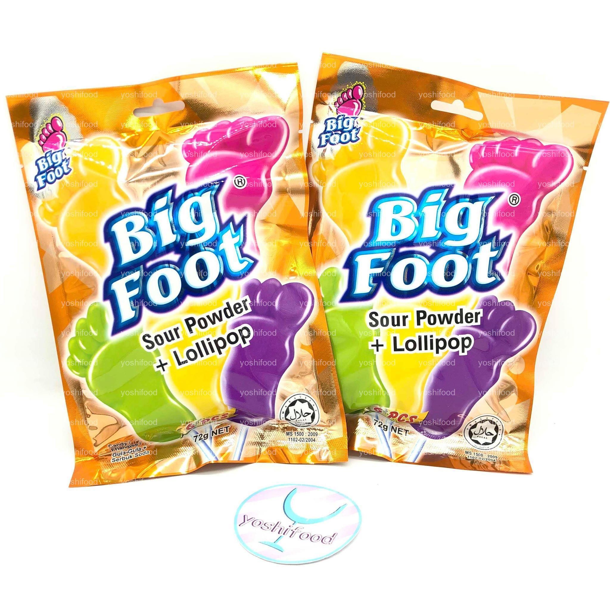 Kẹo que trái cây BigFoot - gói 72g