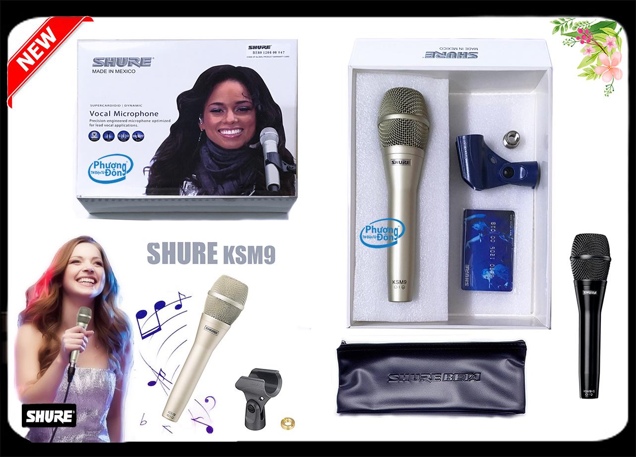 Micro karaoke có dây Shure KSM9