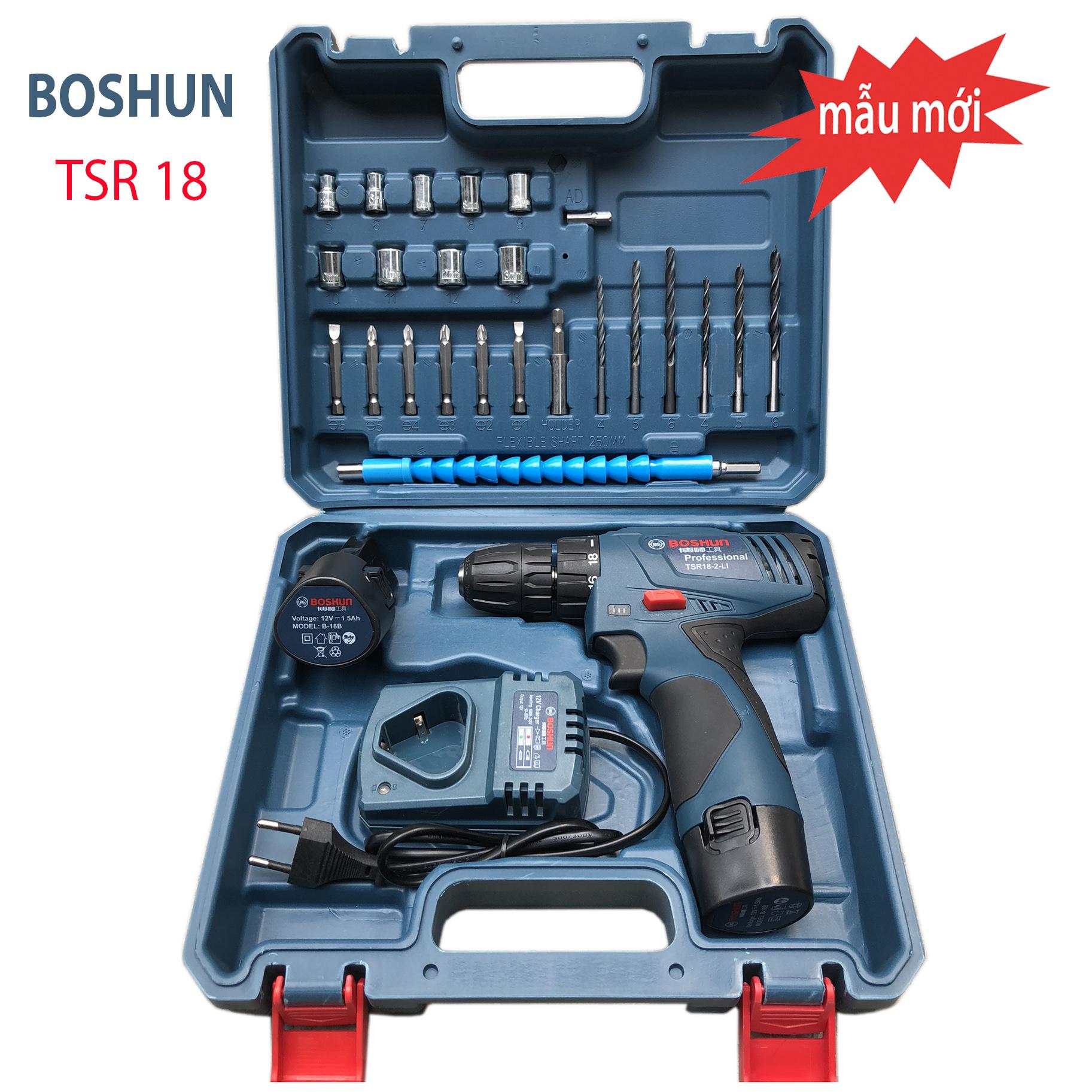 BỘ MÁY KHOAN BOSHUN TSR18