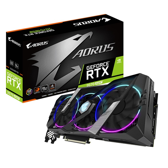 VGA Gigabyte AORUS GeForce RTX 2070 8G (GV-N2070AORUS-8GC)