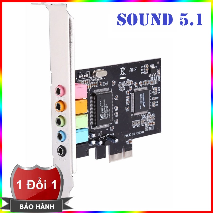Card âm thanh PCI Express x1 PCI-E 5.1ch CMI8738