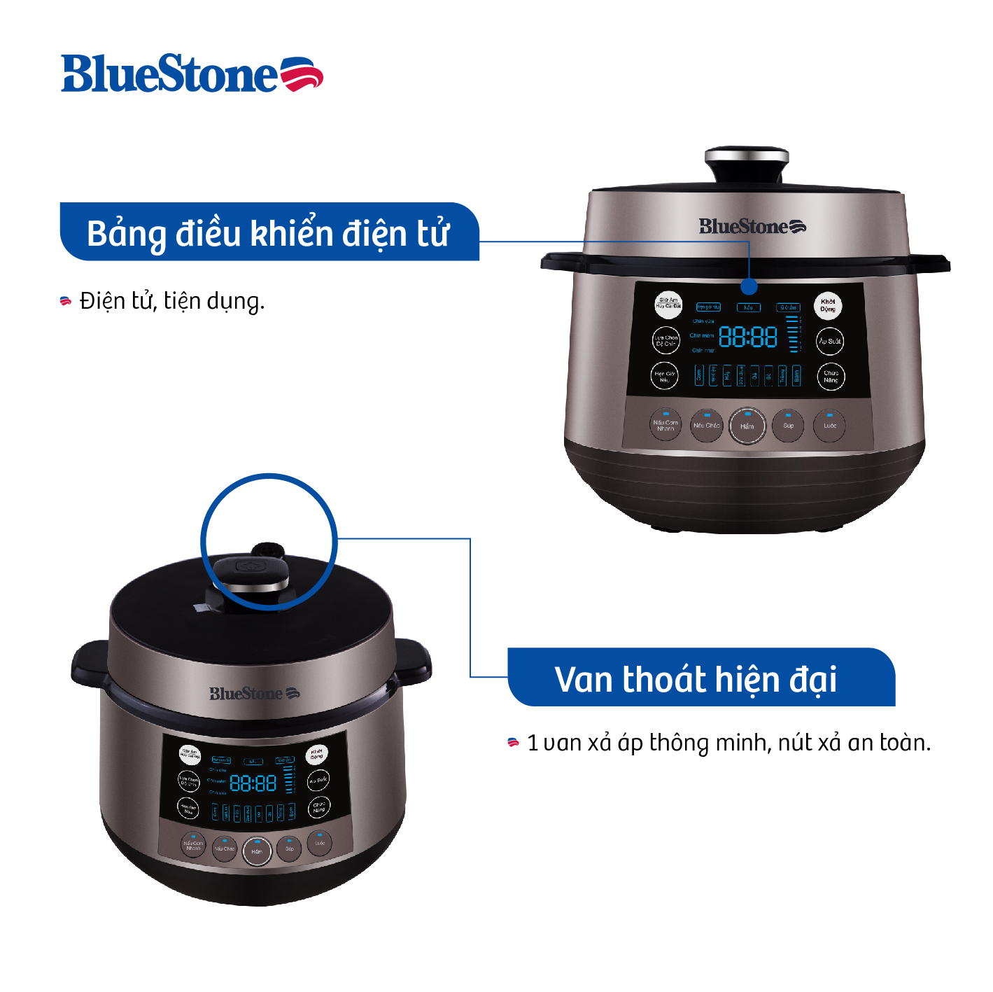 Nồi áp suất Bluestone PCB-5763 - 6 lít
