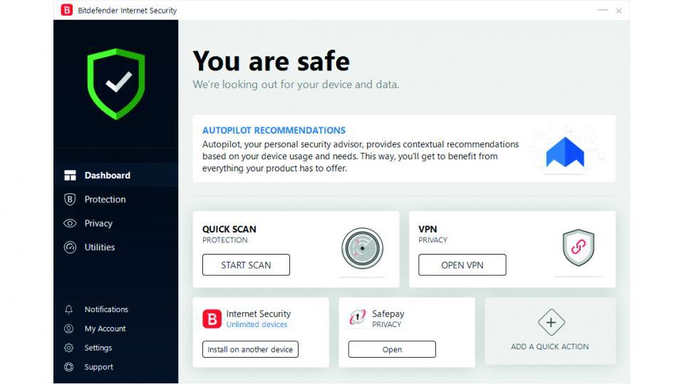 Phần mềm diệt virus Bitdefender Internet Security (1 PC/1 năm)