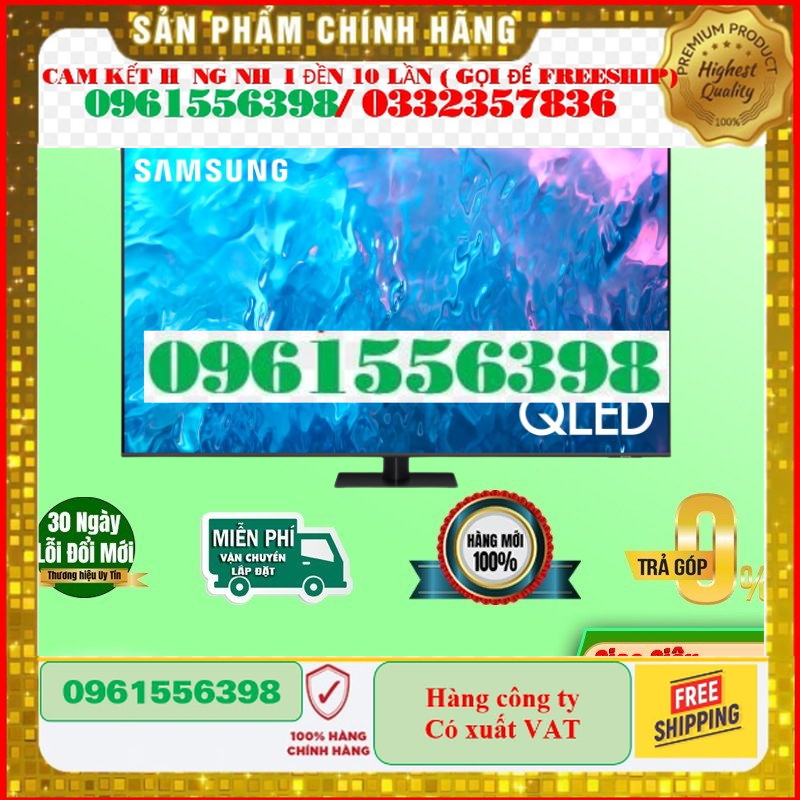 Smart Tivi Samsung 55 inch QLED 4K Q60B QA55Q60BAKXXV Hàng chính hãng