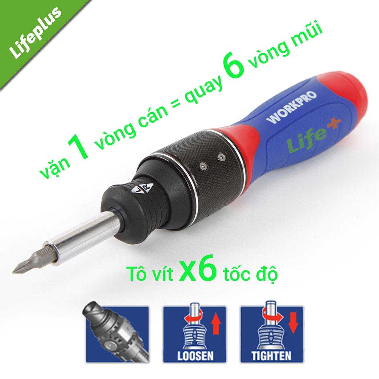 Bộ tua vít WORKPRO W021407
