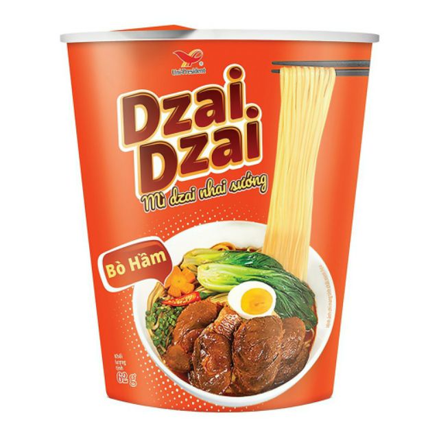 Mì Dzai Dzai Bò Rau Thơm Thùng 24 Ly