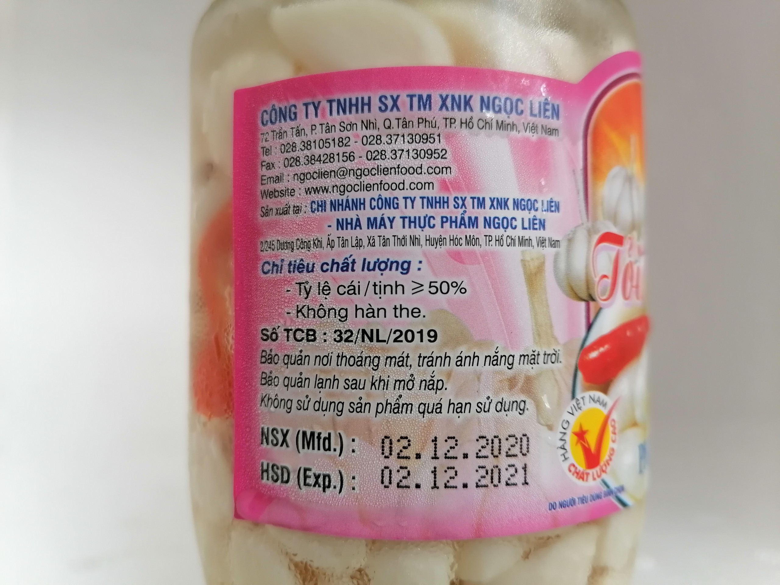 Tỏi Chua Ngọt Ngọc Liên 390g