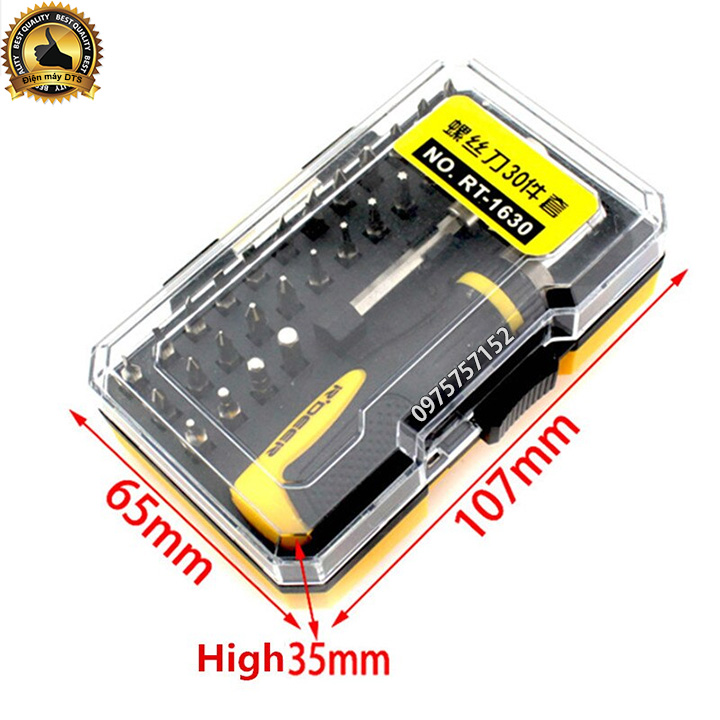 BỘ TUA VÍT 30 CHI TIẾT R'DEER RT-1630