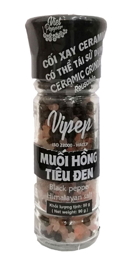 Muối Hồng Tiêu Đen Vipep 90g