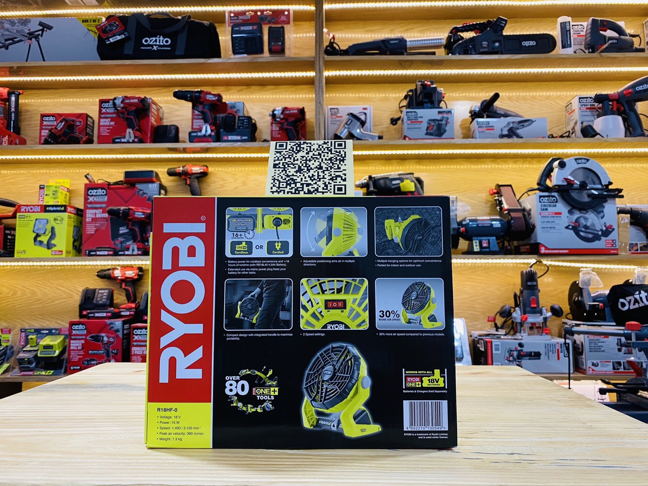 QUẠT PIN RYOBI R18HF-0