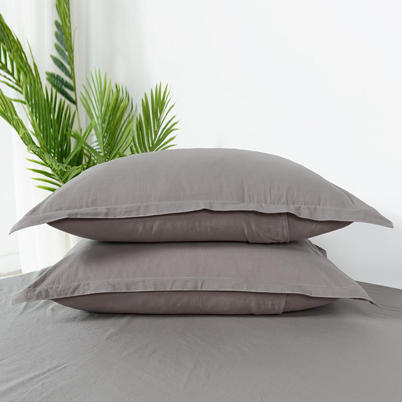 Bông Giặt Nước Vỏ Gối Cặp 100% Cotton 48X74 Cm Nổi Danh Trên Mạng Sinh Viên Duy Nhất Hai Người 100% Cotton Dày Nữ Mùa Đông Màu Hồng