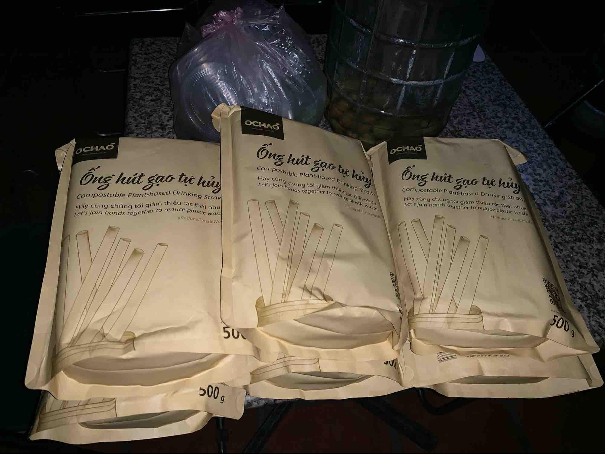 Ống hút bột gạo