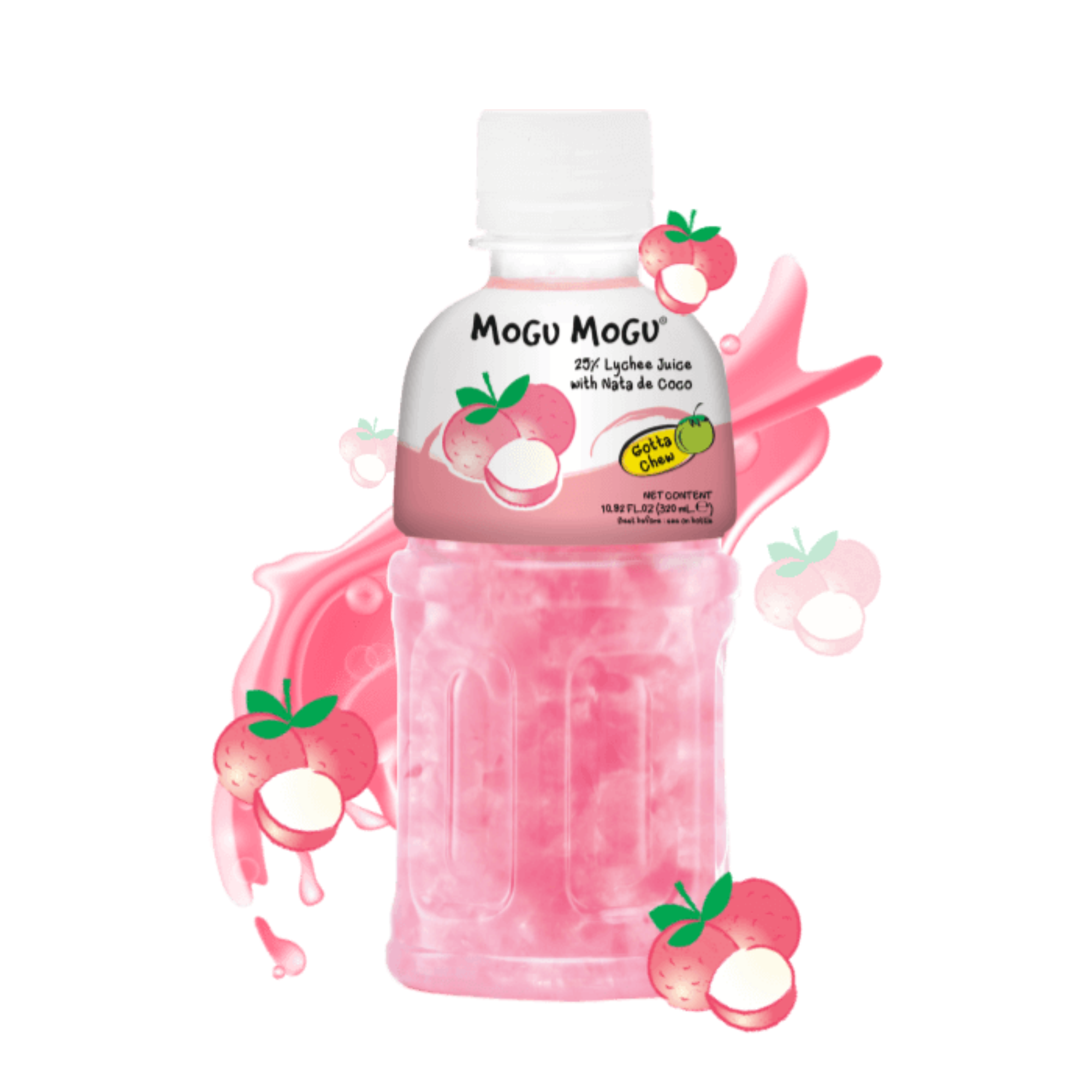 Nước uống Mogu Mogu thạch dừa hương vải