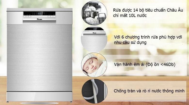 Máy rửa chén Texgio TG-W60F955