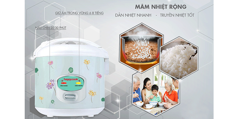 Nồi Cơm Điện HappyCook HCJ-1811 1.8L