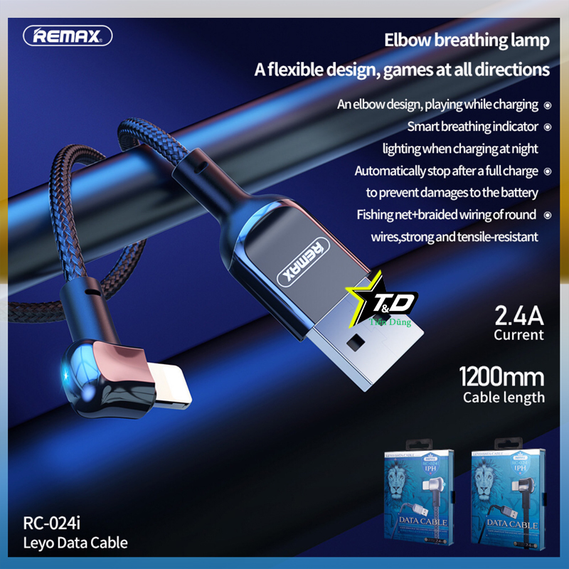 CÁP SẠC LIGHTNING REMAX RC-024I
