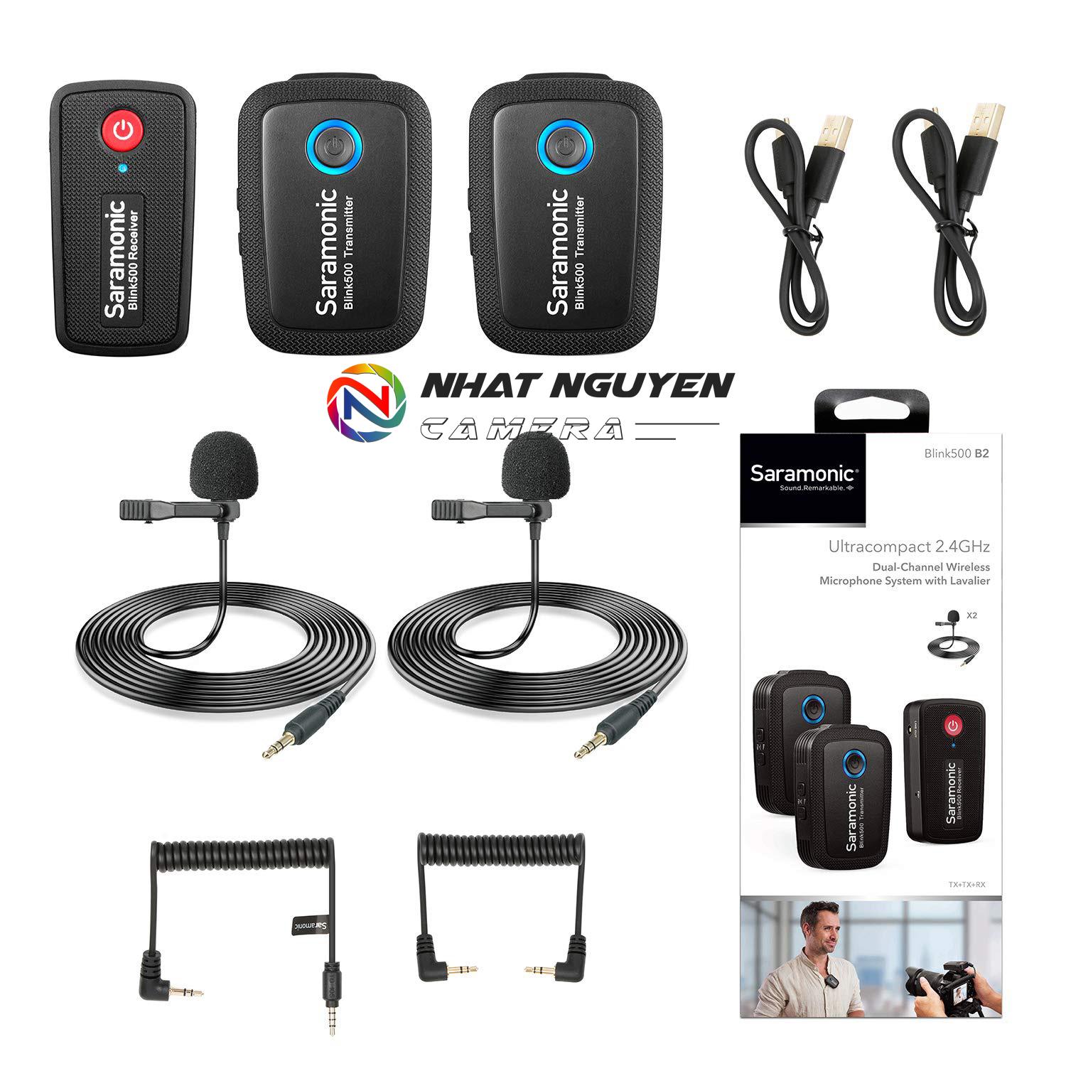 Mic thu âm không dây Saramonic Blink 500 B2