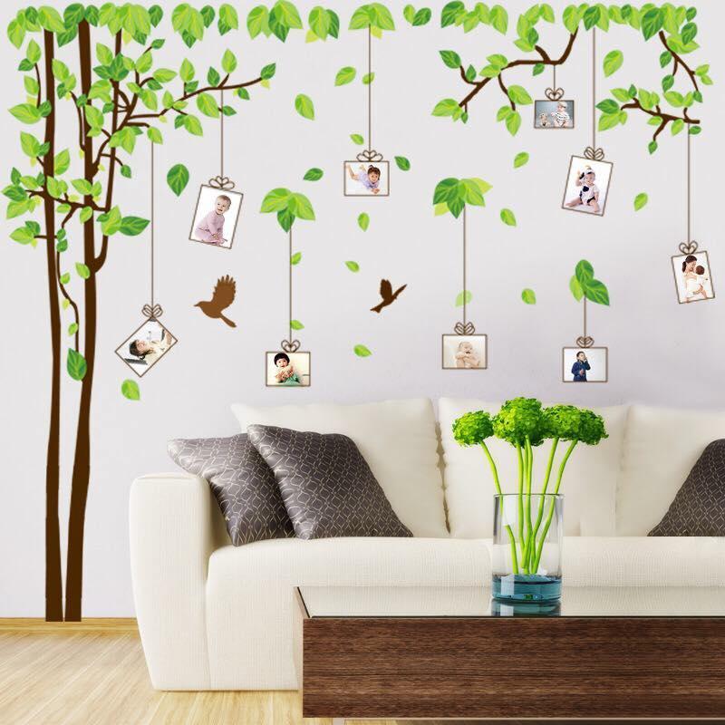 Decal trang trí dán tường cành cây photo