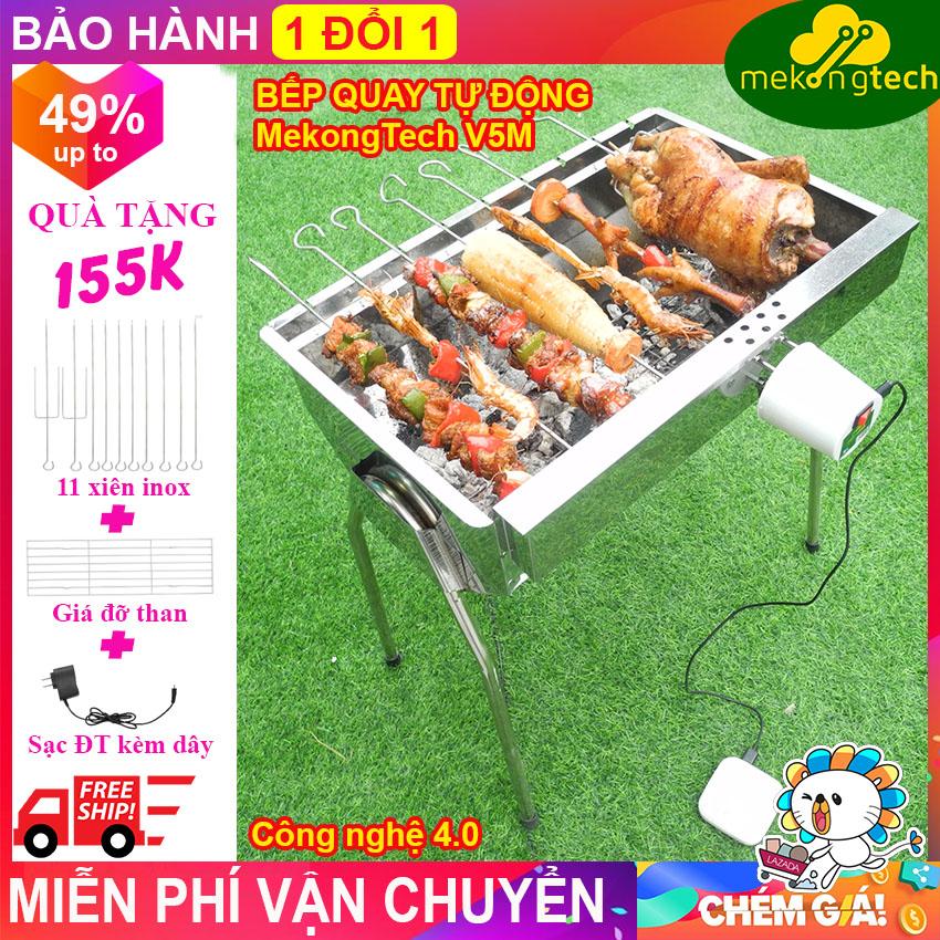Bếp nướng than hoa tự xoay V5M