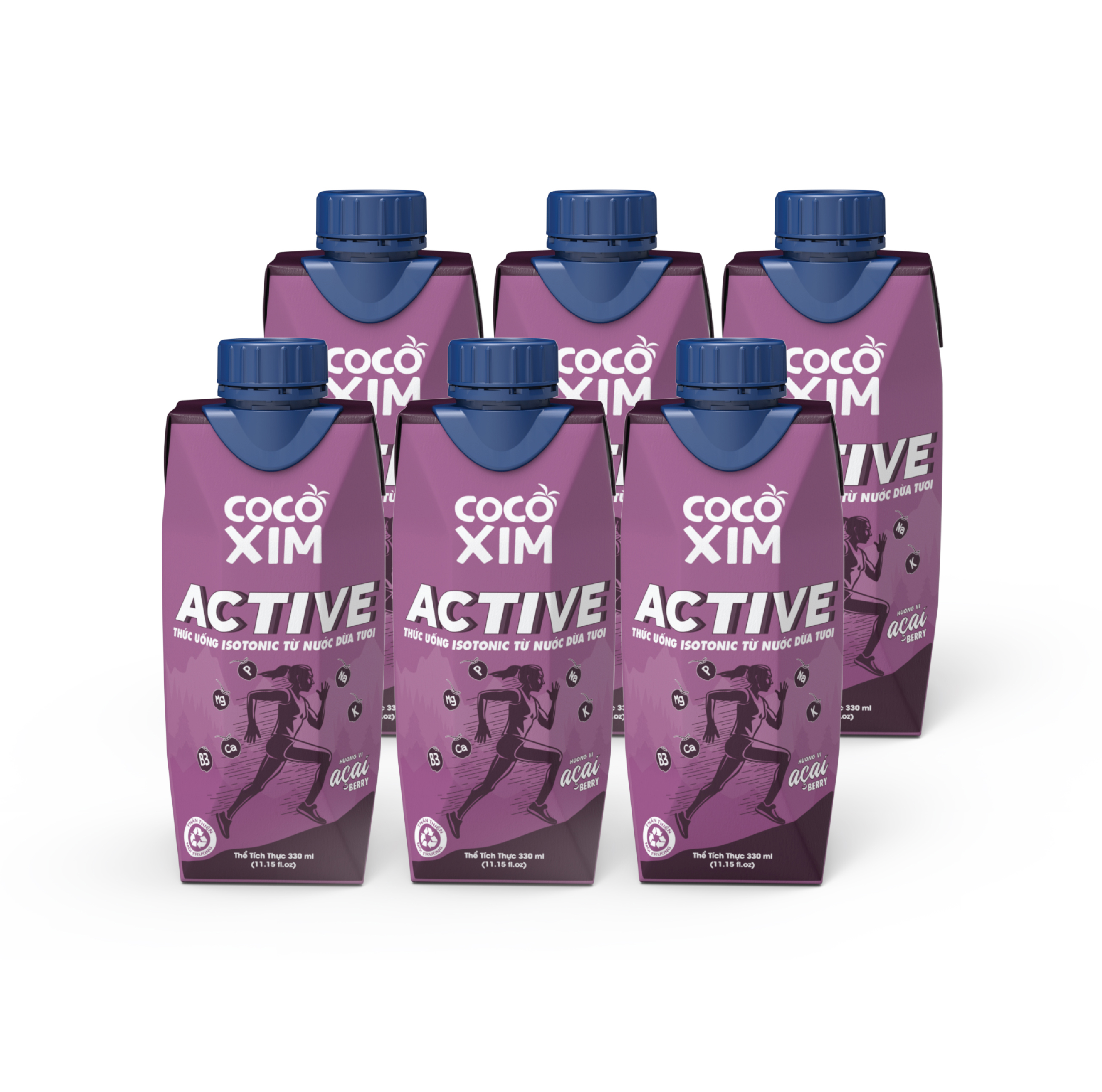 Nước dừa COCOXIM Active Acai Berry 330ml