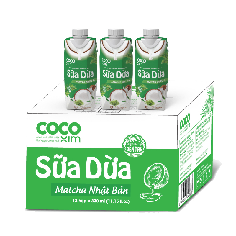 Sữa Dừa Cocoxim Matcha 330ML