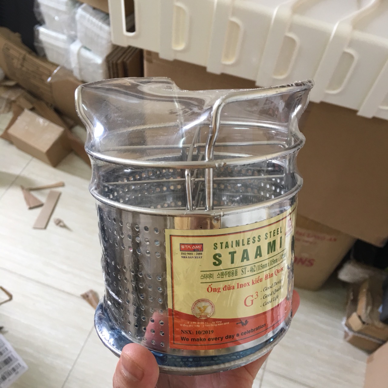 Ống đũa inox kiểu Hàn Quốc Sta Ami ST-462