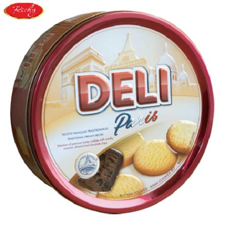 Bánh quy bơ Deli Paris hộp thiếc 454g