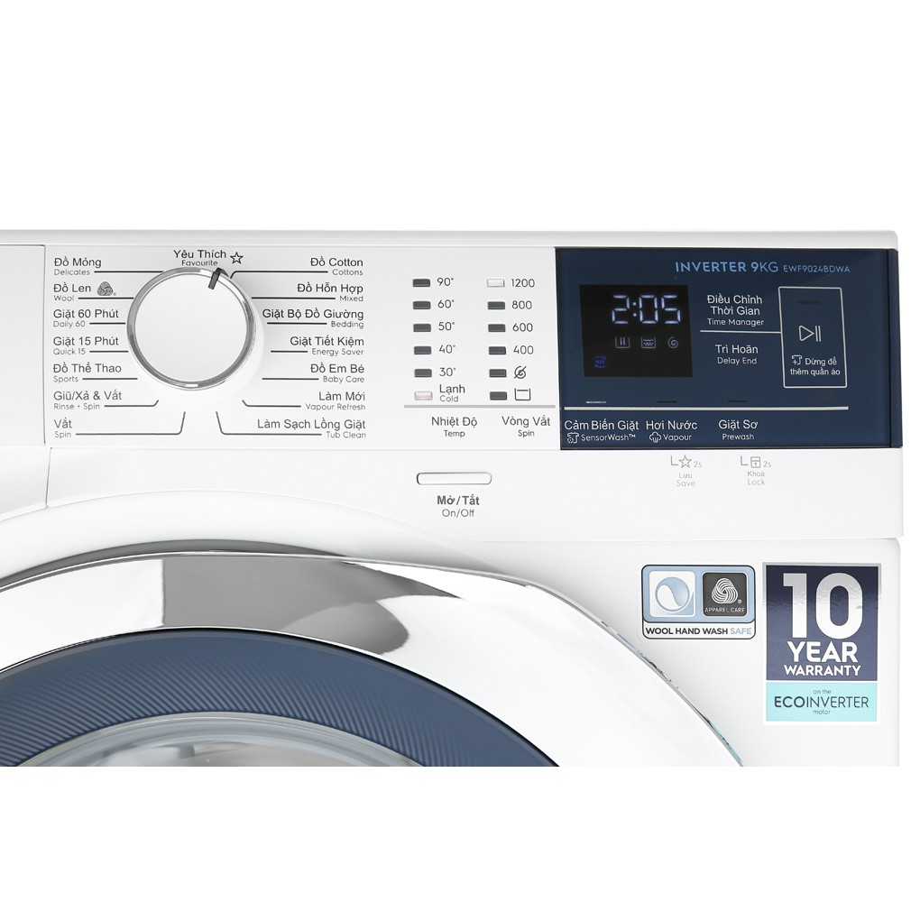 Máy giặt Electrolux EWF9024BDWA 9kg