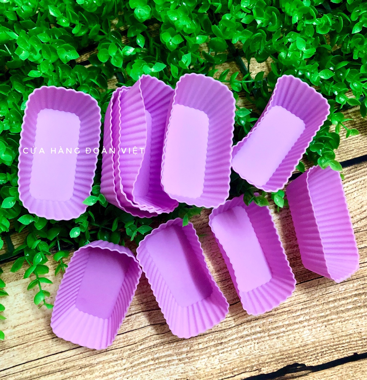 Bộ 10 khuôn làm bánh silicon