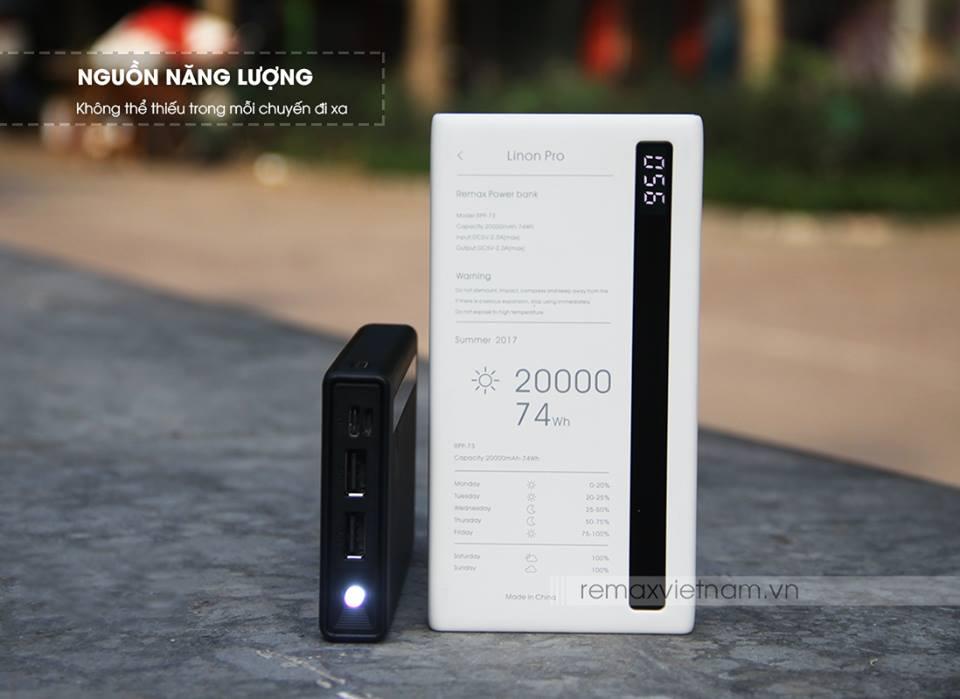 Sạc Dự Phòng Remax Linon RPP-73 20000mAh
