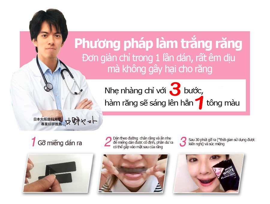 Miếng dán trắng răng Anriea