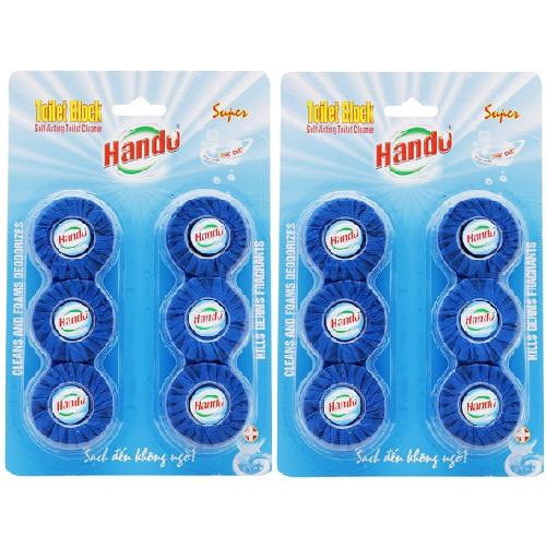 Viên tẩy bồn cầu Toilet Hando combo 12 viên