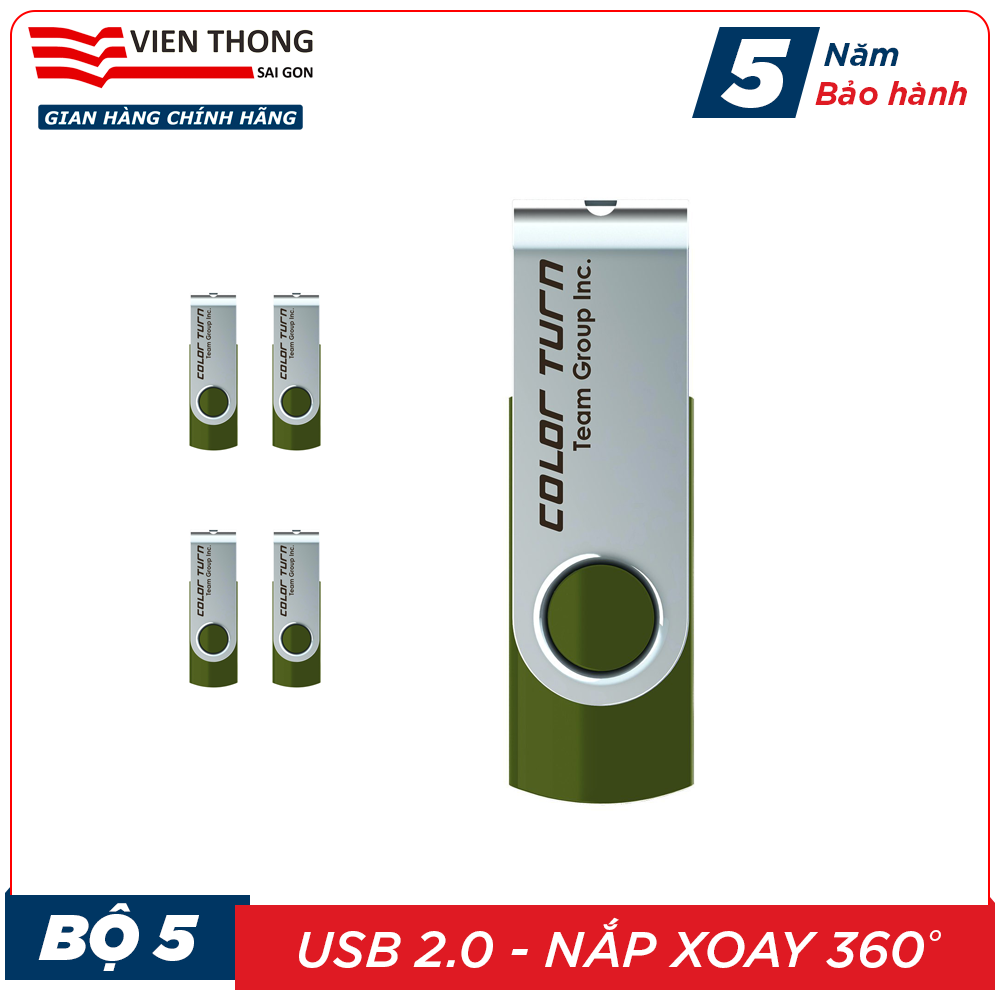 Bộ 5 USB 2.0 Team 16GB E902