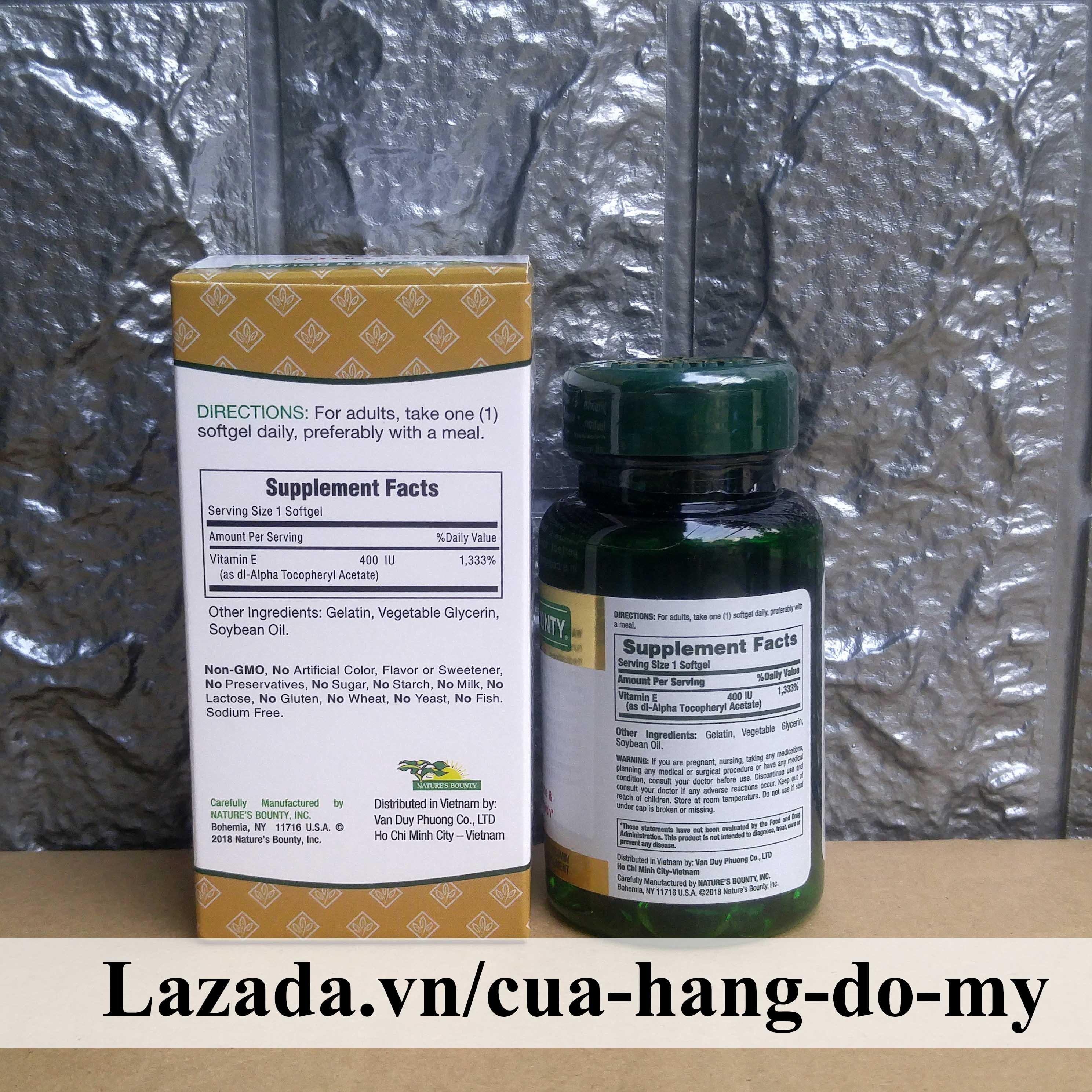 Viên uống vitamin E 400IU 30 viên