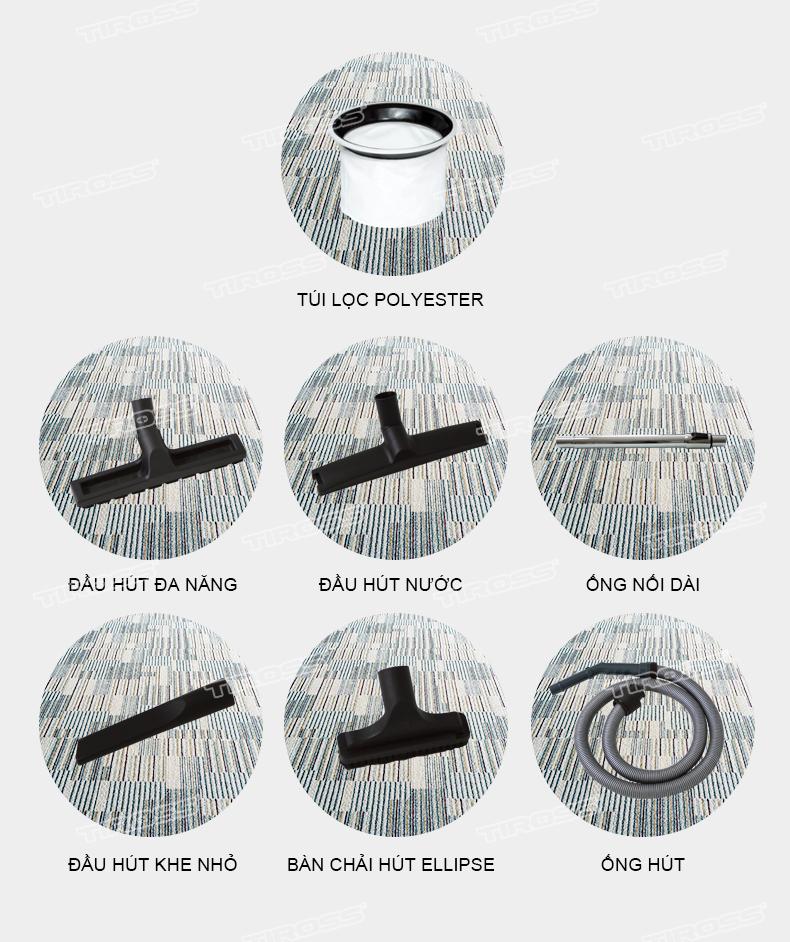 Máy hút bụi công nghiệp Tiross TS9303