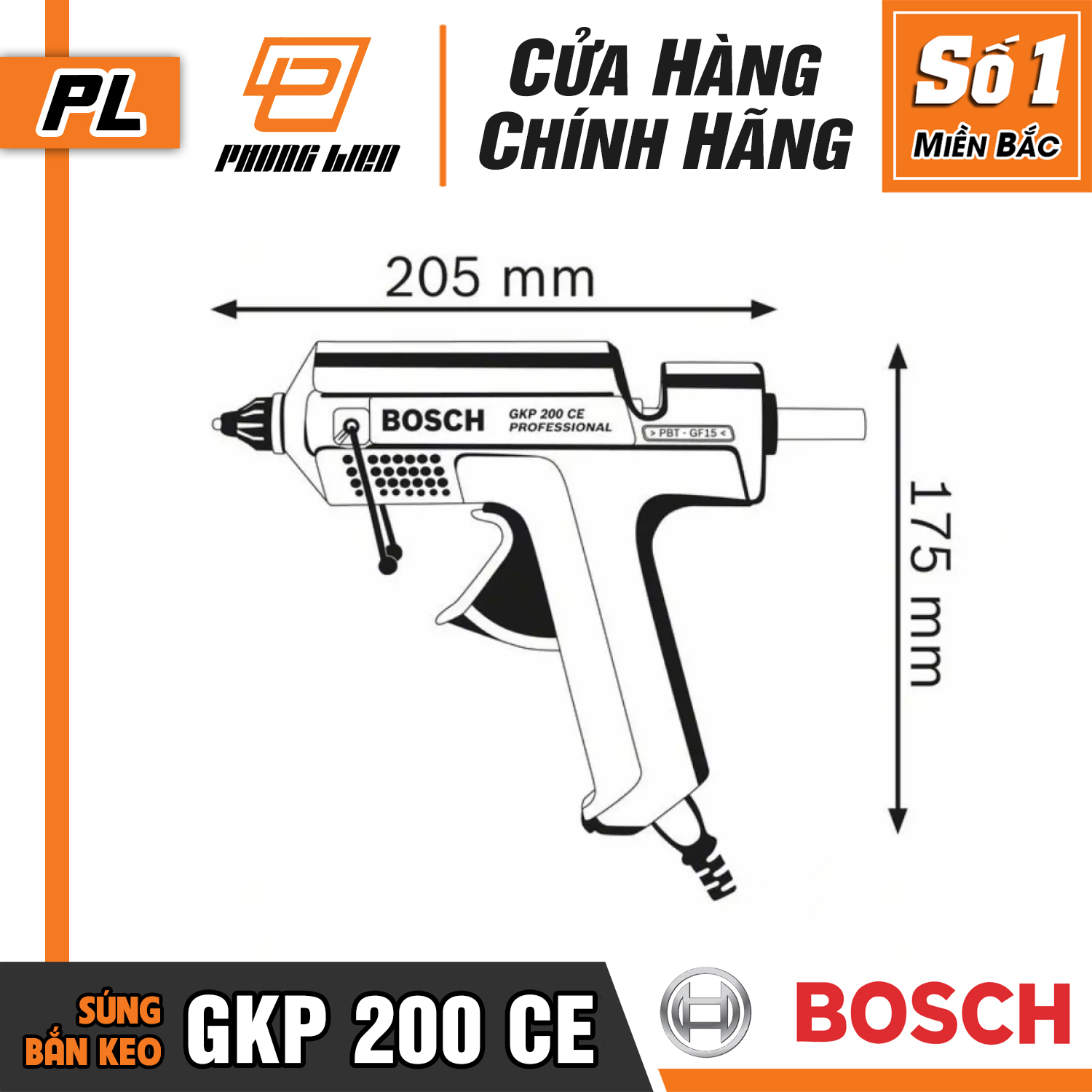 Súng bắn keo Bosch GKP200CE