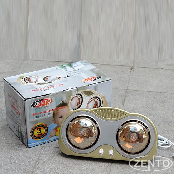 ĐÈN SƯỞI NHÀ TẮM 2 BÓNG ZENTO ZT2