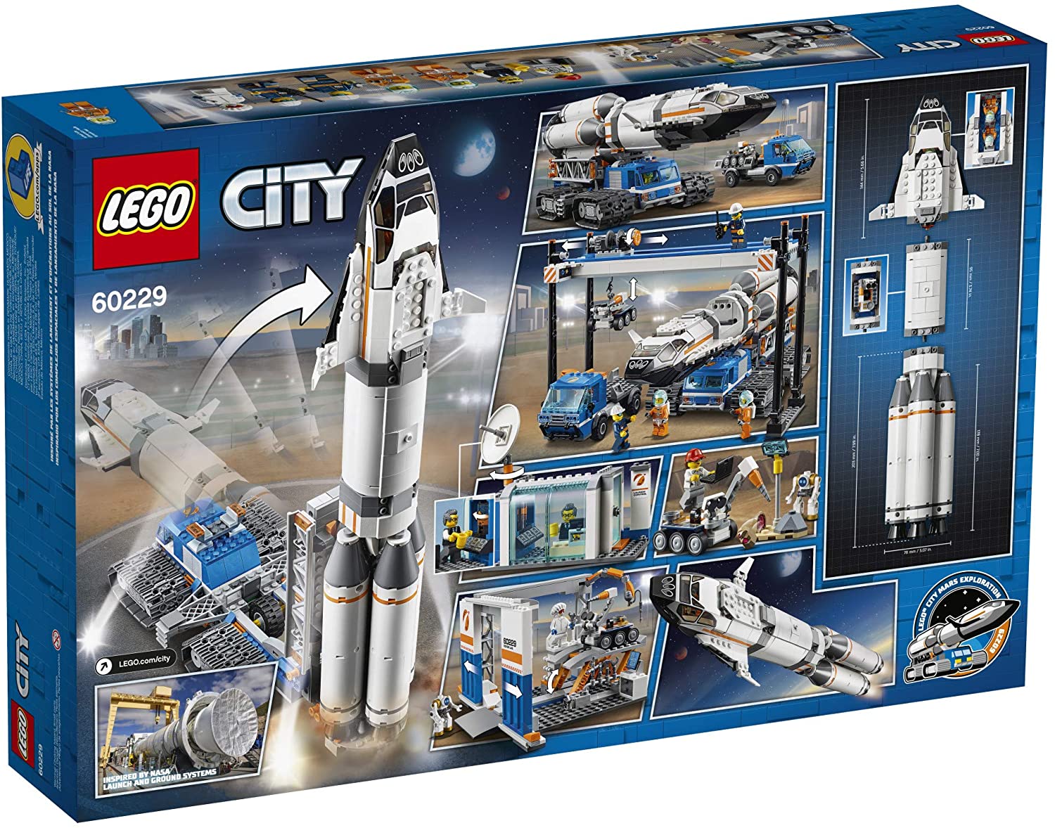 LEGO CITY 60229 Lắp Ráp Và Vận Chuyển Tên Lửa