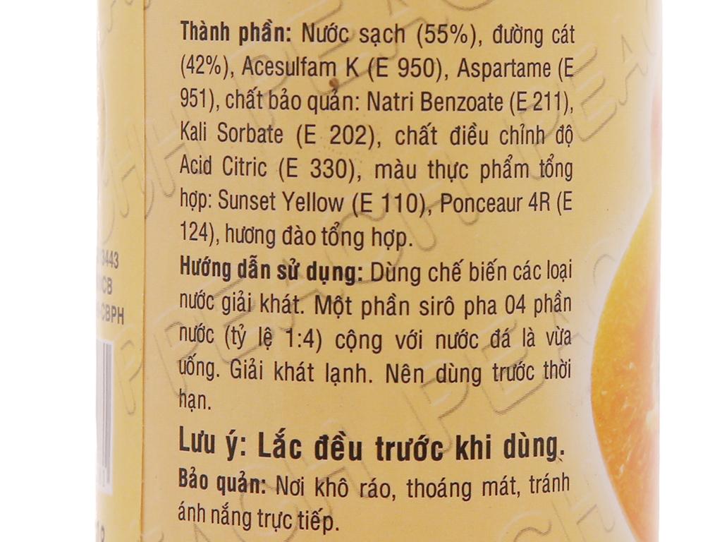 Siro Trinh Đào 600ml