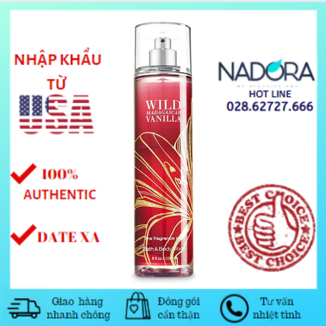 Sữa dưỡng thể Bath & Body Works hương Wild Madagascar Vanilla 236ml