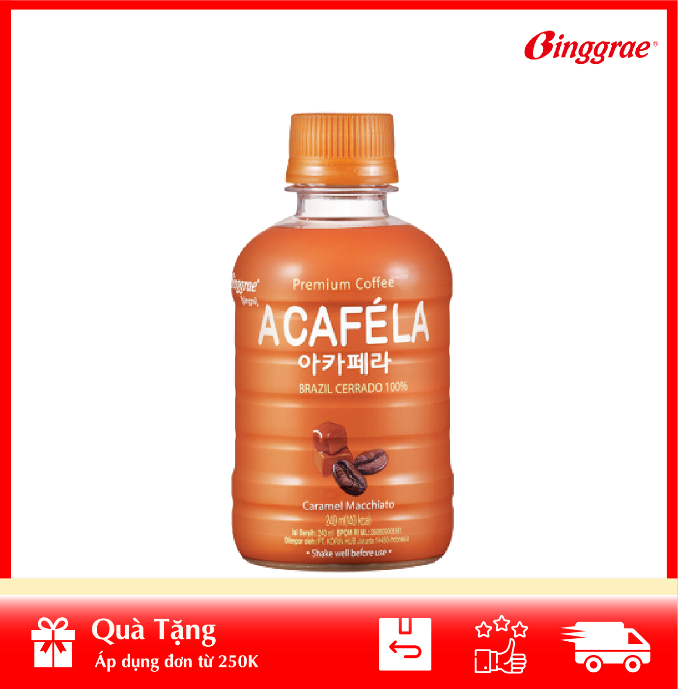 Cà phê Acaféla Caramel Macchiato Binggrae