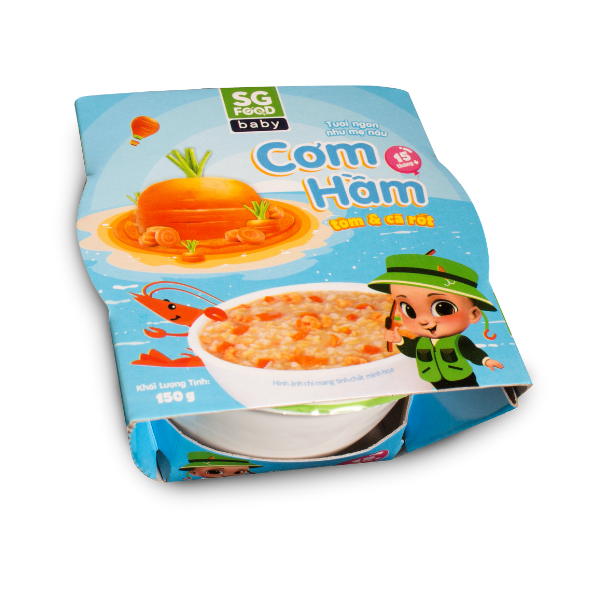 Cơm hầm tôm và cà rốt SG Food 150g
